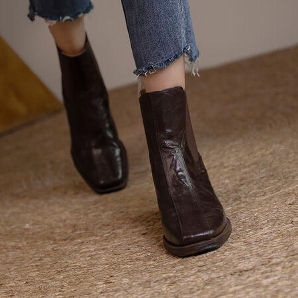 Handcrafted Luxury Genuine Leather Women's Shoes - Elegant Craftsmanship(EcqiH-6108)