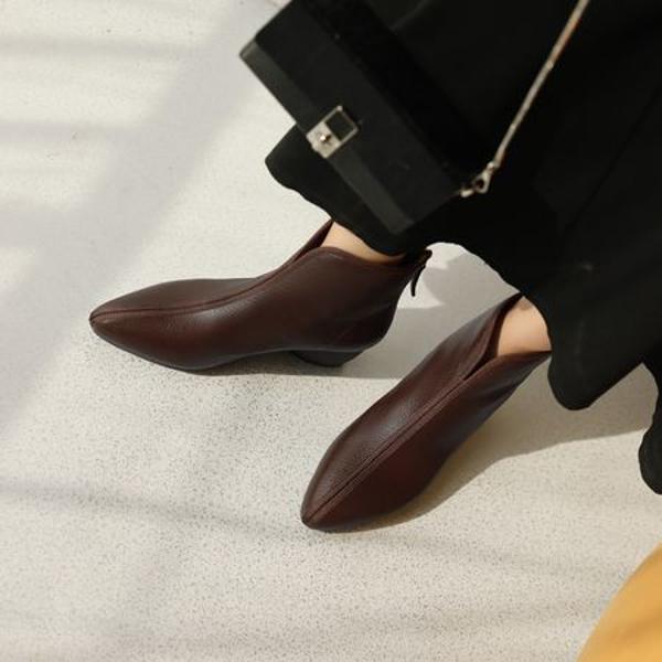 Luxurious Handcrafted Leather Women's Shoes: Elegant Craftsmanship(EcqiH-6128)