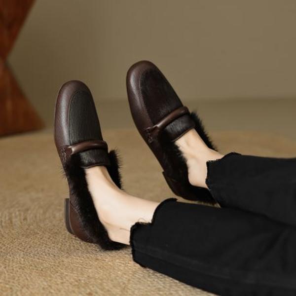 Exquisite Handcrafted Leather Women's Shoes - Luxurious Elegance(EcqiH-6130)