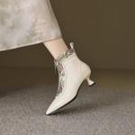 Elegantly Crafted Luxury Leather Handcrafted Women's Shoes(EcqiH-6138)