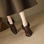 Handcrafted Luxury Leather Shoes for Elegant Women(EcqiH-6162)