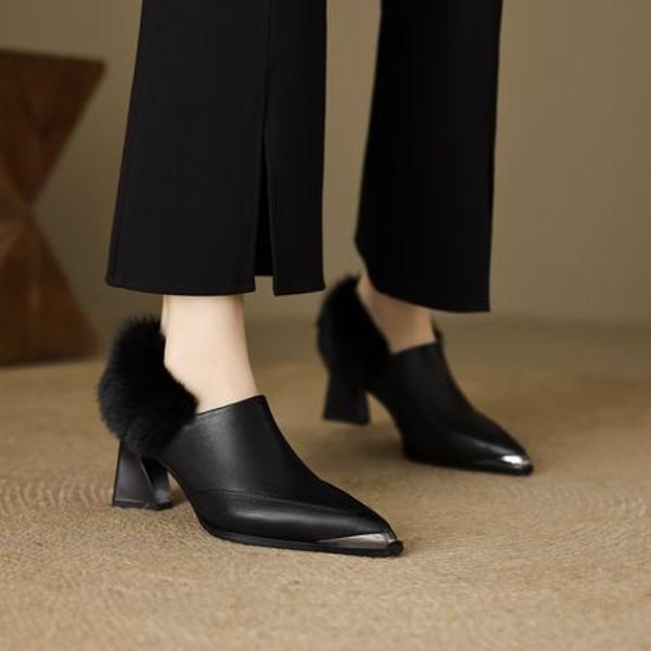 Handcrafted Luxury Leather Shoes for Elegant Women(EcqiH-6162)