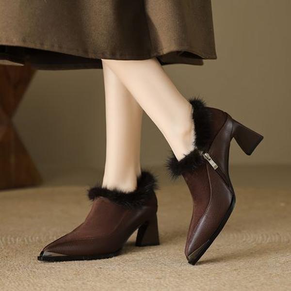 Exquisite Handcrafted Leather Women's Shoes for Timeless Elegance(EcqiH-6165)