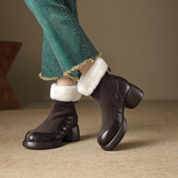 Handcrafted Leather Women's Shoes: Luxurious Elegance(EcqiH-6175)