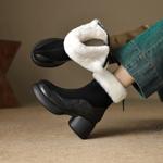 Handcrafted Leather Women's Shoes: Luxurious Elegance(EcqiH-6175)