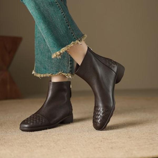 Handcrafted Leather Women’s Shoes - Elegant Luxury Quality(EcqiHL-6173)