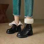 Elegant Handcrafted Genuine Leather Women's Shoes - Luxury Craftsmanship(EcqiH-6182)