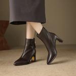 Elegant Handcrafted Leather Women's Shoes, Luxurious Quality(EcqiHL-6889)