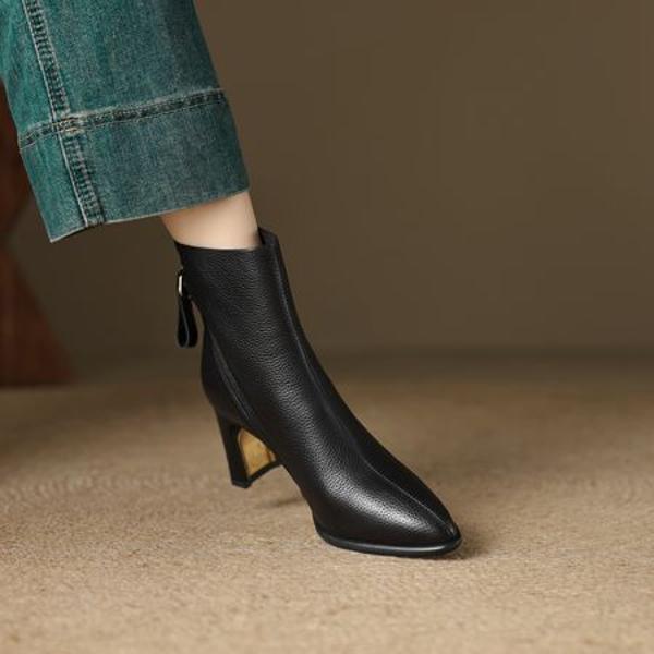 Elegant Handcrafted Leather Women's Shoes, Luxurious Quality(EcqiHL-6889)