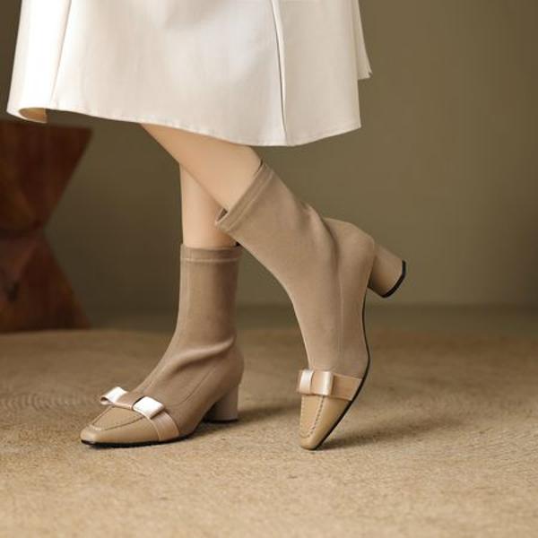 Luxurious Handmade Leather Women's Shoes with Craftsmanship(EcqiH-6892)