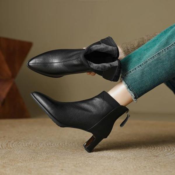 Elegant Handcrafted Leather Women's Shoes: Luxe Quality(EcqiHL-6197)