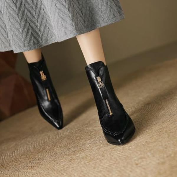 Elegant Handmade Leather Women's Shoes: Exquisite Craftsmanship & Luxury Quality(EcqiH-6215)