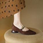 Luxury Handcrafted Leather Women's Shoes with Exquisite Craftsmanship(EcqiH-6225)