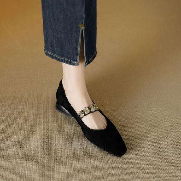 Luxury Handcrafted Leather Women's Shoes with Exquisite Craftsmanship(EcqiH-6225)