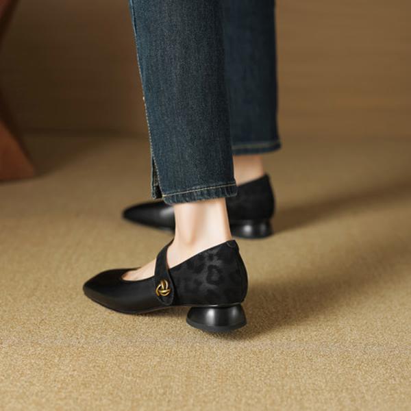 Luxurious Handcrafted Leather Women's Shoes: Elegant Craftsmanship(EcqiHL-7002)