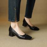 Elegance Redefined: Handcrafted Genuine Leather Women’s Shoes(EcqiHY-7050)