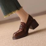 Elegant Handcrafted Genuine Leather Women's Shoes: Luxury Quality and Artistry.(EcqiHY-7069)