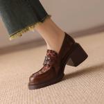 Elegant Handcrafted Genuine Leather Women's Shoes: Luxury Quality and Artistry.(EcqiHY-7069)