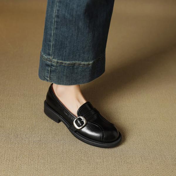 Elegant Handcrafted Leather Women’s Shoes: High-End Luxury Quality(EcqiH-7072)