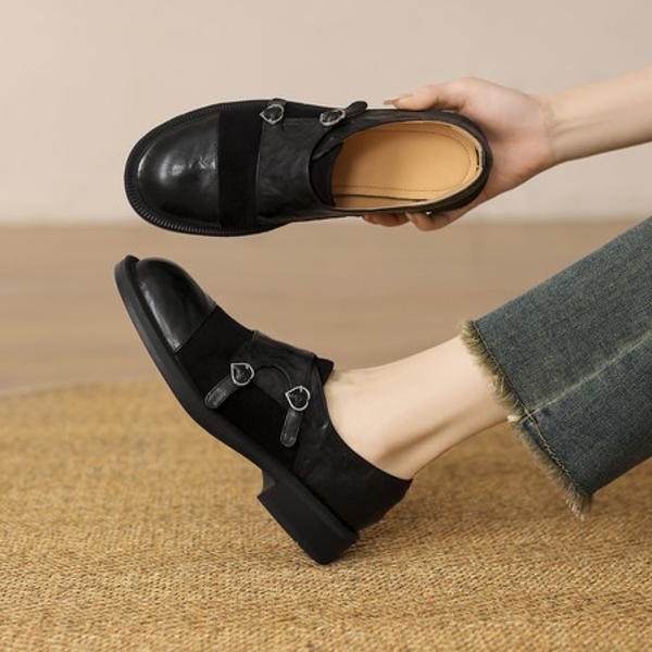 Exquisite Handcrafted Genuine Leather Women's Shoes for Luxurious Elegance(EcqiH-7086)