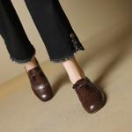 Elegant Handmade Leather Women’s Shoes - Luxurious Craftsmanship(EcqiH-7179)