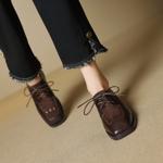 Handcrafted Luxury Leather Women's Shoes: Elegance in Every Stitch(EcqiH-7186)