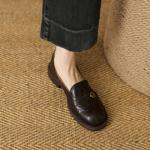 Elegant Handcrafted Leather Women's Shoes of Luxury(EcqiH-7090)