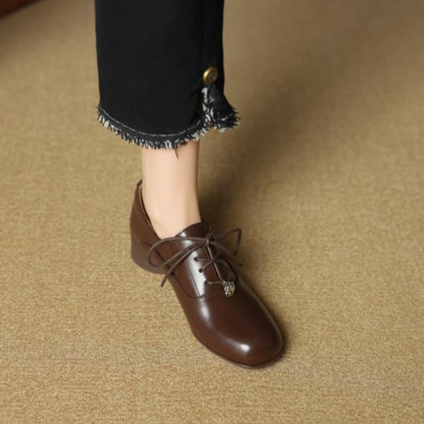 Handcrafted Luxury Leather Shoes for Elegant Women(EcqiH-7170)