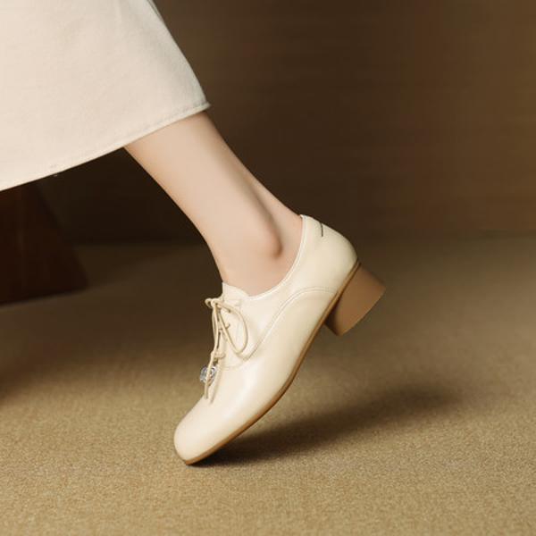 Handcrafted Luxury Leather Shoes for Elegant Women(EcqiH-7170)