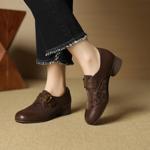 Luxury Handmade Genuine Leather Women's Shoes - Crafted for Elegance(EcqiH-7172)