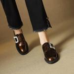 Handcrafted Luxury Leather Women's Shoes - Timeless Elegance in Every Stitch(EcqiH-7075)