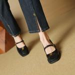 Handcrafted Leather Women's Shoes: Elegance in Every Stitch(EcqiH-7258)