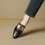 Handcrafted Leather Women’s Shoes: Luxury and Elegance(EcqiH-7251)