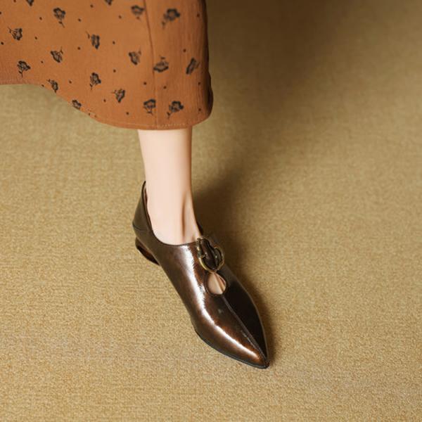 Exquisite Handcrafted Leather Women's Shoes: Luxury, Quality, and Elegance(EcqiH-7263)