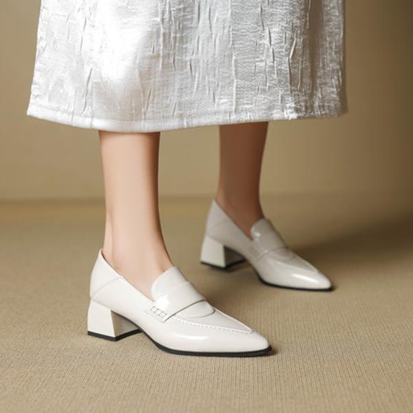 Elegant Handcrafted Genuine Leather Women's Shoes - Luxury Craftsmanship & Quality(EcqiH-7260)