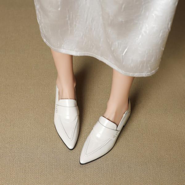 Elegant Handcrafted Genuine Leather Women's Shoes - Luxury Craftsmanship & Quality(EcqiH-7260)