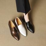 Elegant Handcrafted Genuine Leather Women's Shoes - Luxury Craftsmanship & Quality(EcqiH-7260)