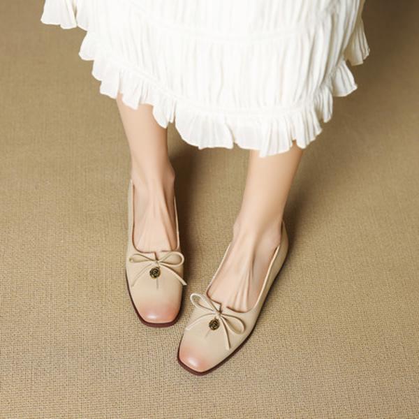 Handcrafted Luxury Leather Women's Shoes: Elegance Redefined(EcqiH-7229)