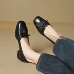 Handcrafted Luxury Leather Women's Shoes: Elegance Redefined(EcqiH-7229)