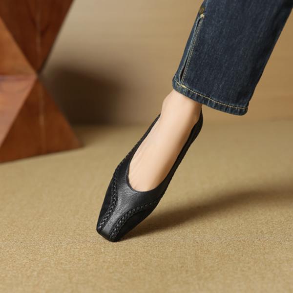 Exquisite Handmade Leather Women's Shoes: Luxury in Every Stitch(EcqiH-7249)