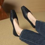 Exquisite Handmade Leather Women's Shoes: Luxury in Every Stitch(EcqiH-7249)