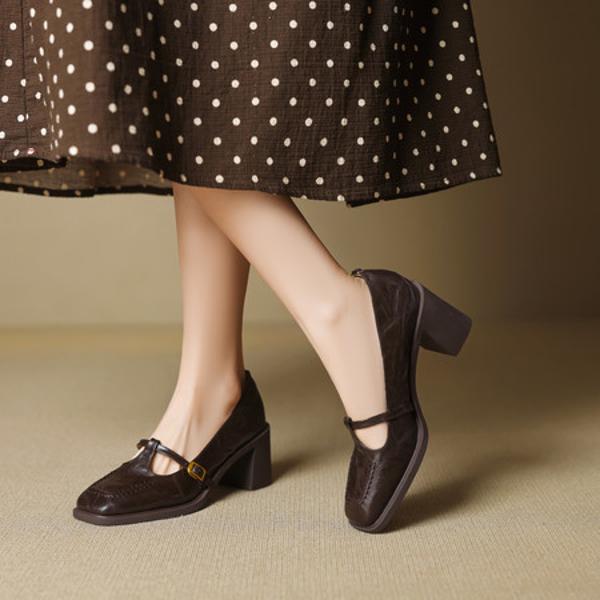 Elegant Handcrafted Leather Women's Shoes: Luxury Redefined(EcqiH-7265)