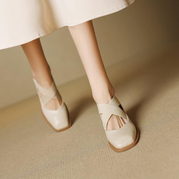 Handcrafted Luxury Leather Women’s Shoes: Elegance Redefined(EcqiH-7241)