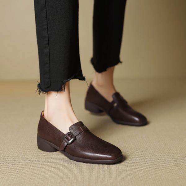 Handcrafted Luxury Genuine Leather Women's Shoes - Elegance Redefined(EcqiHL-7192)