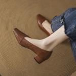 Luxury Handcrafted Leather Women's Shoes - Timeless Elegance(EcqiHY-7062)