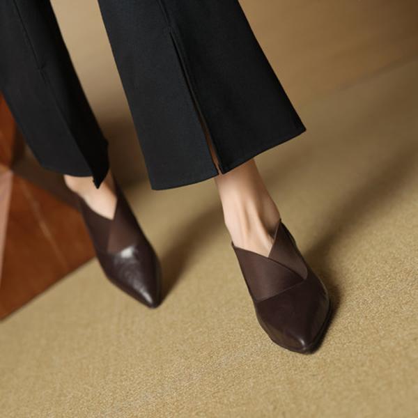 Luxurious Handcrafted Leather Women's Shoes - Elegance Redefined(EcqiHL-7165-D)