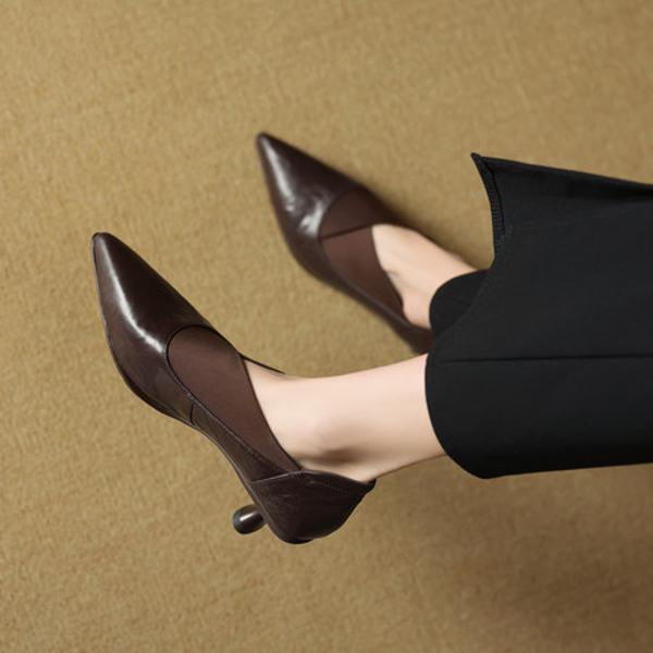 Luxurious Handcrafted Leather Women's Shoes - Elegance Redefined(EcqiHL-7165-D)