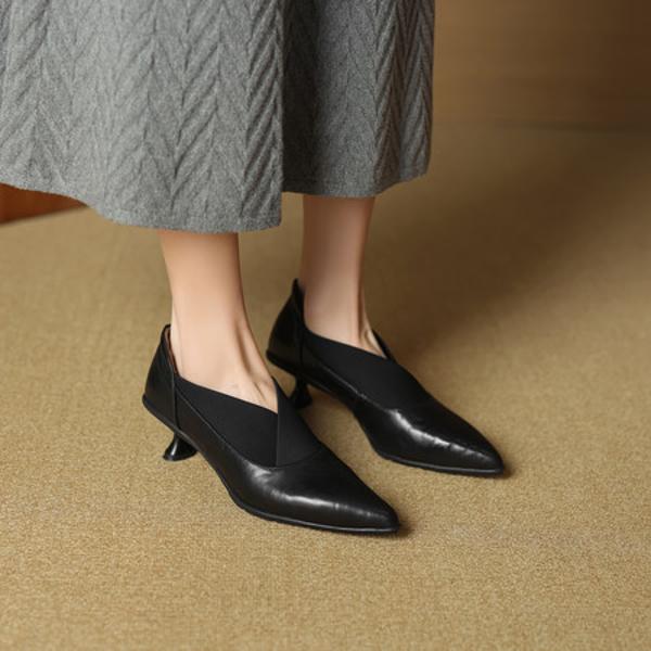 Luxurious Handcrafted Leather Women's Shoes - Elegance Redefined(EcqiHL-7165-D)