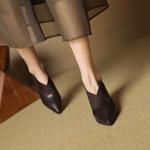 Exquisite Handcrafted Leather Shoes for Elegant Women(EcqiHL-7165)