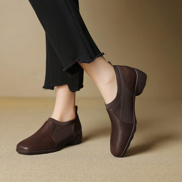 Handcrafted Luxury Genuine Leather Women's Shoes: Elegance in Every Step(EcqiHL-7202)